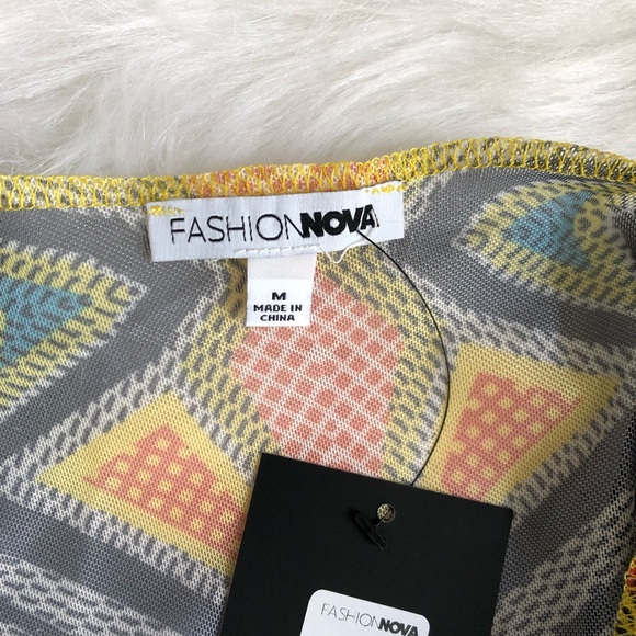 Fashion Nova Colorful Life Mesh Legging Set - Multi Color - Picture 4 of 4